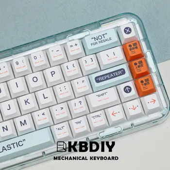 KBDiy 136 מפתחות/סט PBT פלסטיק לבן Keycap על המשחקים מכניים מקלדת MX מתגים דובדבן פרופיל מותאם אישית עבור Tester68 Rk61