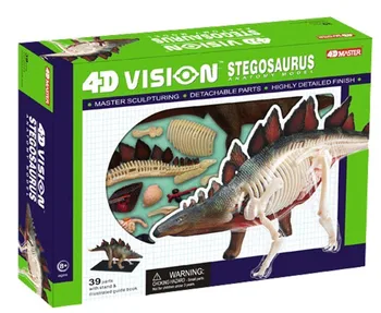 4D מאסטר הרכבה סטגוזאורוס דינוזאור חיות מודל הסימולציה מלמדת מודל משלוח חינם