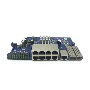 IP ניהול 8-port 10/100/1000Mbps Ethernet PoE מודול מתג מנוהל מודול מתג עם 2 Gigabit SFP חריצים gigabit switch