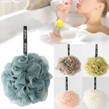 אמבטיה הכדור אמבט ספוג יופי פילינג חדש לשטוף את העור נקי צבעוני אמבטיה פרח רשת קצף במקלחת כלי עור הגוף מנקה