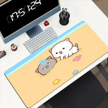Kawaii משטח עכבר גיימר מקלדת אפרסק מוצ ' י החתול השולחן מחצלת Mausepad המשחקים Pc אביזרים שולחן רפידות Deskmat Mousepad מחצלות הקבינט