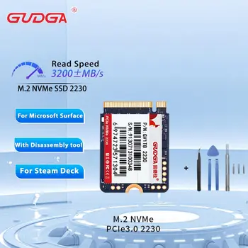GUDGA Nvme 2230 1TB 512GB עם התקנת כלי PCIE3.0x4 פנימי דיסק קשיח SSD M2 לקיטור בסיפון פני השטח של Microsoft נייד