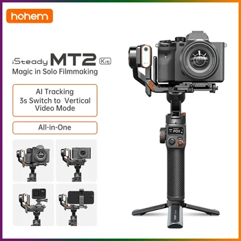 Hohem iSteady M2T 3 ציר הנע על מצלמה ראי פעולה Camre החכם, מייצב סוני/ניקון/קנון
