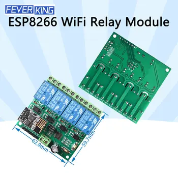 ESP8266 4CH 12V 5V WiFi ממסר מודול בית חכם נייד APP מתג שליטה מרחוק