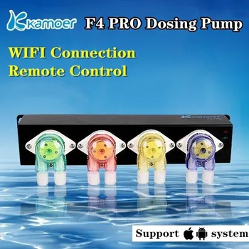 Kamoer F4 PRO-WiFi Peristaltic אוטומטי מינון משאבת אקווריום נוזלי, משאבות הימי שונית אלמוגים טנק