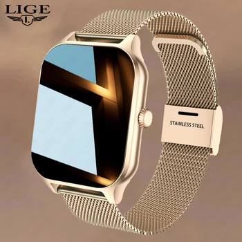 LIGE 2023 Bluetooth לקרוא שעון חכם גברים קצב הלב החמצן בדם הבריאות ניטור Wristbands עמיד למים ספורט נשים Smartwatch