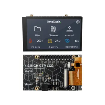 4 אינץ ' CTP LCD מסך 800x480 פיקסלים מסך מגע קיבולי עבור מדפסת 3D Octoprint ממשק המשתמש עבור Raspberry Pi 4 דגם B