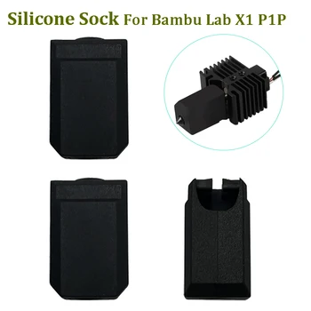 5pcs חימום בלוק שרוול סיליקון חמים שמירה על מכסה על Bambu מעבדה X1 Carbon X1-פחמן משולבת P1P חום לחסום סיליקון גרב
