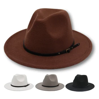 בציר חגורת גברים כובע סתיו הגנגסטר ג ' אז הרגשתי כובעי רטרו טרובי כובעים לגברים קליל קלאסי פדורה הבריטי שטוח ברים נשים הכובע