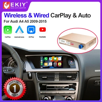 EKIY אלחוטית Apple CarPlay ממשק עבור אאודי A4 A5 Q5 2009-2015 עם ראי קישור אנדרואיד אוטומטי AirPlay המכונית לשחק פונקציות