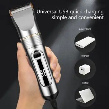 USB חכם עבור מגע LCD קליפר שיער חשמלי שיער בגילוח מכשיר ביתי
