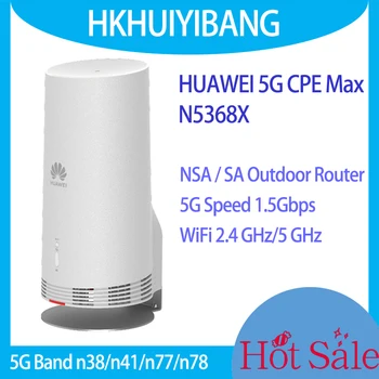 סמארטפון Huawei 5G CPE מקס חיצונית נתב N5368X NR NSA+SA רשת 5G Dual Band מודם עם כרטיס ה Sim-1.5 Gbps GE נמל