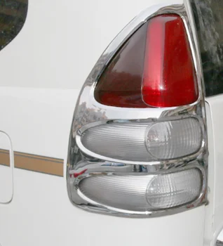 שרירי הבטן כרום אחורי אור המנורה מסגרת פנס אחורי כיסוי לקצץ 2003-2009 פרדו FJ120 2pcs