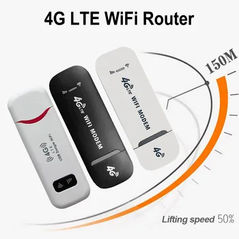 4G LTE הנתב האלחוטי USB Dongle פס רחב למכשירים ניידים 150Mbps מודם סטיק 4G כרטיס ה Sim-WiFi הנתב למשרד הביתי האלחוטי WiFi מתאם