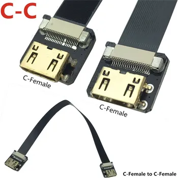 FPV Mini HDMI תואם הנשים mini HDMI תואם נקבה FPC כבל שטוח עבור Multicopter הצילום האווירי 5 ס 