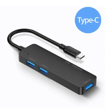 USB Type C רכזת Macbook m1 אוויר נייד כבל מתאם USB רכזת מולטי כבל מפצל מתאם TF קורא כרטיסי SD