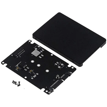 M. 2 NGFF 2.5 אינץ SATA SSD/MSATA כדי SATA כרטיס מתאם מקרה (B מפתח עבור המחשב האישי מתאם M2 +M שולחן העבודה שקע NGFF )