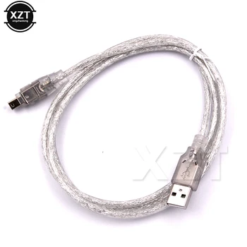 USB זכר ל-Firewire IEEE 1394 4 פינים זכר ILink מתאם כבל Firewire 1394 כבלים עבור SONY DCR-TRV75E DV מצלמה כבל