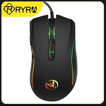 RYRA A869 3200DPI USB Wired Gaming Mouse עם תאורה אחורית מקצועי גיימר עכברים ארגונומיים למחשב עכבר למחשב נייד