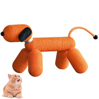 הכלב צורה חמוד מגרד פוסט באיכות גבוהה סיסל חתול מטפס מסגרת חתול כלב חתול מגרד צעצוע