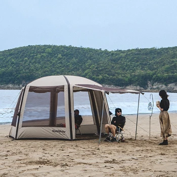 Naturehike אדם לשמש מחסה שמש גדולה משפחת מקלט לשמש מחסה החוף החופה אוהלים לכסות Tente דה טויט קמפינג Accsesories