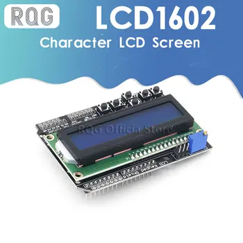 LCD לוח מקשים מגן LCD1602 LCD 1602 מודול תצוגה עבור Arduino ATMEGA328 ATMEGA2560 אונו מסך כחול
