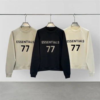 יסודות Crewneck החולצה החדשה עונה 8 77 נהרו הלוגו של אופנה רחוב מותג היפ-הופ חופשי Oversize יוניסקס החולצה