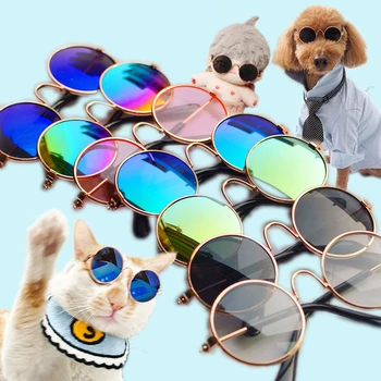 מקסים בציר סיבוב חתול משקפי שמש השתקפות העין משקפיים כלב קטן חתול מחמד תמונות מוצרים לחיות מחמד, אביזרים אביזרים