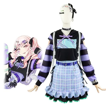 פרויקט Sekai צבעוני הבמה Cosplay תלבושות Asahina Mafuyu מיזאקי Yoisaki Kanade Shinonome גנה הילדה אנימה Nightcord