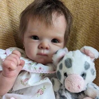 18inch התינוק הנולד בובות ונולד מחדש Muñecas מציאותי מגע רך ונעים התינוק במספר שכבות ציור 3D העור עם נראים לעין ורידים