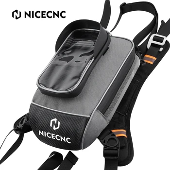 NICECNC אופנוע מיכל הדלק התיק ניתן להסרה אנטי להחליק בסיס מחוזק הצמדה למגן השמש 6.7 אינץ מגע נרתיק אוניברסלי ספורט