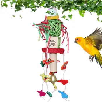ציפור צעצועים עבור תוכים צבעוניים לעיסה ליקוט Takraw כדור ארוך טווח ציפורים הכלוב של התוכי נושך צעצועים כלוב ציפורים אביזרים