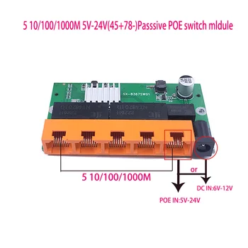 OEM דגם חדש 5 יציאת Gigabit Switch שולחן העבודה RJ45 Ethernet מתג 10/100/1000mbps Gigabit Lan מתג rj45 tp-link