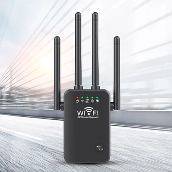 - 5Ghz WIFI Booster משחזר Wireless WiFi מהדר 1200Mbps נתב רשת אות מגבר 2.4 G ארוך טווח Wi-Fi Repetidor