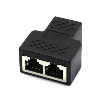 מפצל Ethernet RJ45 כבל מתאם כבל 1 עד 3 יציאת LAN רשת מחבר תקע ברשת הרחבה