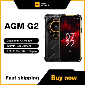 AGM G2 5G סמארטפון מוקשח החכם 6.58' FHD+ 120Hz המדיה אנדרואיד 12 עוצמה ערכת השבבים עמיד למים טלפון
