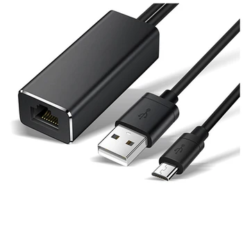מיקרו-USB מתאם Ethernet 10/100Mbps על אש טלוויזיה מקל USB ל-RJ45 USB כרטיס רשת עבור Google Chromecast Gen 2 1 Ultra