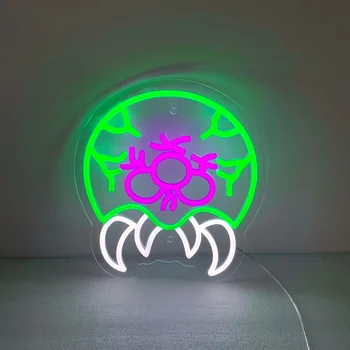 Animes Led שלט מצחיק Kawaii-LED מותאמת אישית משחק חדר אמנות קיר תפאורה הילדים מסיבת יום הולדת, אירוע לחתום אנימה מנורת לילה