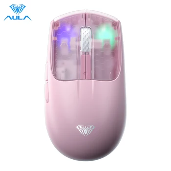 AULA SC560 אור אולטרה העכבר Tri-מצב נטענת ארגונומי לעכבר Bluetooth 10000 DPI אלחוטית Bluetooth עכברים עבור Office המשחקים