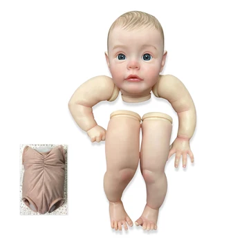 24inch כבר צבוע מחדש ערכות סו סו-ער 3D ציור מציאותי התינוק עם נראים לעין ורידים בד הגוף ואת העיניים כלול