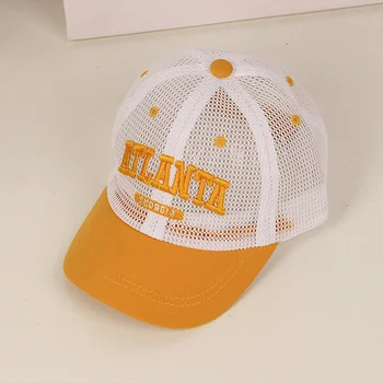 ילדים מתכוונן רשת כובעים בנים בנות כותנה כובע בייסבול הקיץ קרם הגנה לנשימה בייסבול נטו כובע 1-6Year
