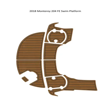 2018 מונטריי 204 פה לשחות Platfrom שלב משטח הסירה קצף EVA דמוית עץ טיק לסיפון הרצפה