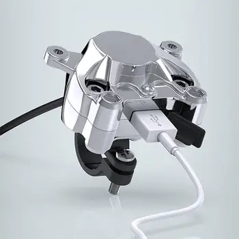 2A USB מטען שקע אופנוע הכידון המראה הרכבה כוח מתאם מטען עמיד למים