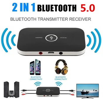 2 ב 1 Bluetooth 5.0 מקלט משדר אודיו 3.5 מ 