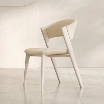 נורדי לבן האוכל הכיסא המודרני עור עיצוב ארגונומי מחשב השינה גיימר כיסאות להירגע Poltrona Luxuosa ריהוט חדר שינה
