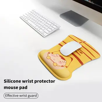מחשב, פדים לעכבר החלקה מפרק כף היד לנוח תמיכה סיליקון גזר הארנב הדפסה נייד משטח עכבר עבור המשרד.