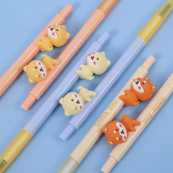 Kawaii כלבים ג 'ל עטים בסדר נקודת קצה עט כדורי 0.5 מ