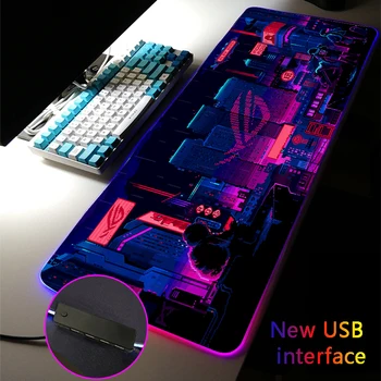 אישית העיר Asus רוג RGB משטח עכבר XL Multi-ממשק ארבע USB עגינה ברציף רכזת USB Gaming MousePad Typec ממשק שולחן מחצלת