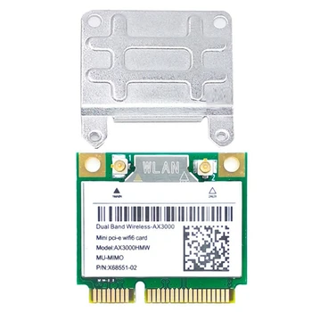 חם AX3000HMW 2974Mbps Wifi 6 Wireless Mini PCI-E Wifi כרטיס AX3000 Bluetooth 5.1 802.11 Ax/Ac 2.4 Ghz/5Ghz מתאם