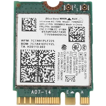 7260NGW 7260AC WiFi כרטיס 2.4 G/5G BT4.0 Fru 04X6007 עבור Thinkpad X250 X240 X240S X230S T440 W540 T540 יוגה, Y50